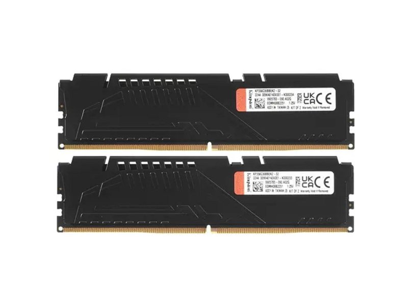 Kingston DDR5 DIMM 32GB 5600 FURY Beast Black EXPO (Kit 2*16gb) 1RX8 36-38-38 1.25V KF556C36BBEK2-32