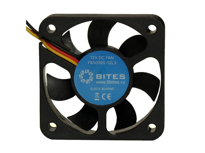 5bites Вентилятор FB5010S-12L3 50X10 / SLEEVE / 4200RPM / 3P