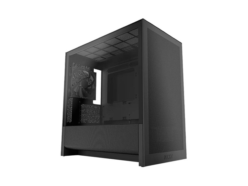 Корпус без блока питания/ Case NZXT H3 Flow (2025), Midi-Tower, TG, 1x120mm, 1xUSB-A 3.2 + 1xUSB-C 3.2, mATX, mITX Black