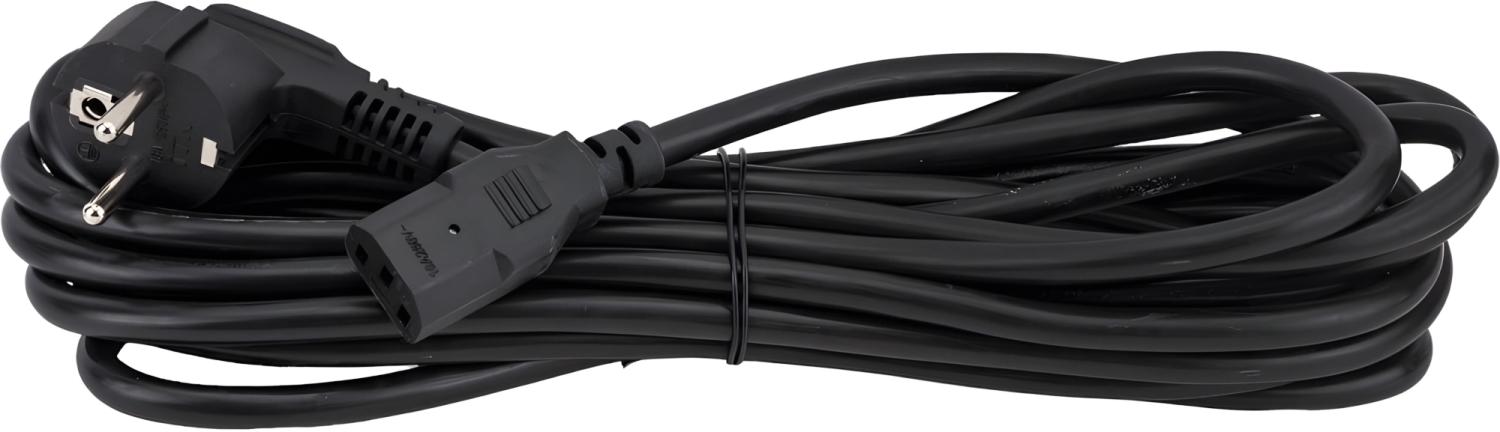 Шнур питания ITK PC-C13D-5M C13-Schuko проводник.:3x1.5мм2 5м 230В 10А (упак.:1шт) черный