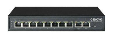 Коммутатор Osnovo SW-21000(120W) (L2) 10x100Мбит/с 8PoE 120W неуправляемый