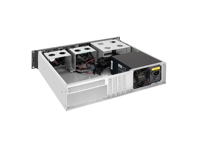 Exegate EX298539RUS Серверный корпус ExeGate Pro 2U400-04 <RM 19", высота 2U, глубина 400, БП 700RADS, 2*USB>