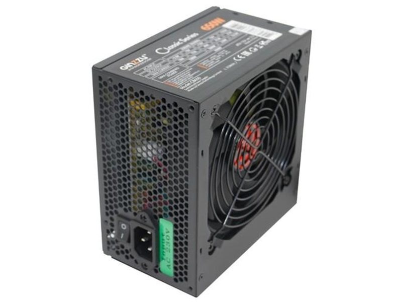 Ginzzu CB650 12CM black,24+4p,2 PCI-E(6+2), 4*SATA, 3*IDE,оплетка MB, кабель питания