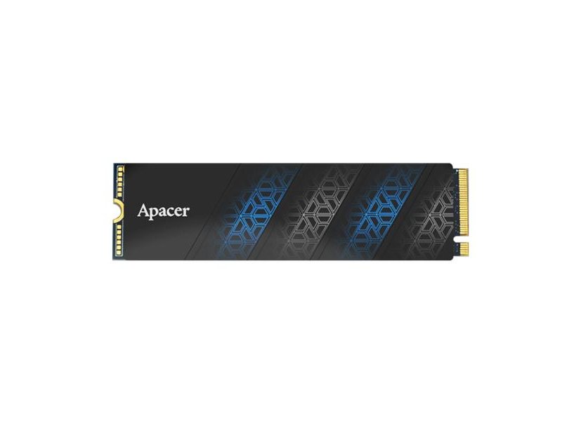 Твердотельный накопитель SSD Apacer AS2280P4U PRO 512GB M.2 2280 AP512GAS2280P4UPRO-1 Client PCIe Gen3x4 with NVMe, 3500/2300, IOPS 400/600K, MTBF 1.8M, 3D NAND, DRAM-lessMB, 350TBW, 0,37DWPD, Heat Sink, RTL (919335)