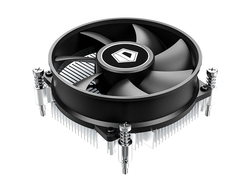 Устройство охлаждения(кулер) ID-Cooling DK-17 PWM Soc-1700/1851 черный 4-pin 14-26dB Al 65W 265gr Ret