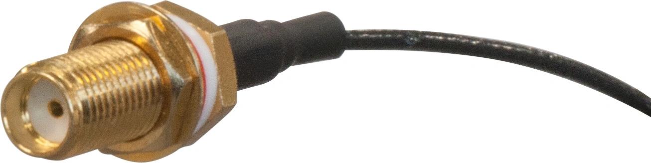 Кабель MikroTik ACSMAUFL solid Cu 0.13м черный outdoor U.fl (m)-SMA (f)