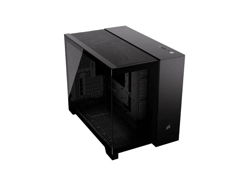 Корпус без блока питания/ Case Corsair 2500X Airflow, Midi-Tower, TG, no fan, 2xUSB-A 3.2, 1xUSB 3.2 Type-C, mATX, mITX Black