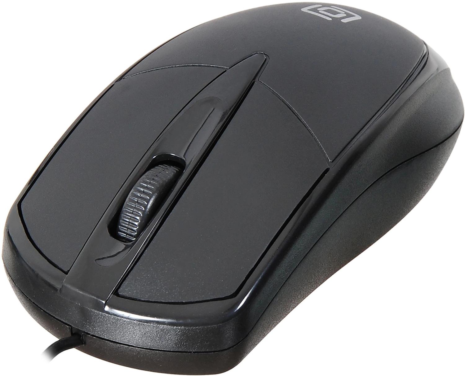 Мышь Оклик 125M черный оптическая 1200dpi USB 3but (1175317)