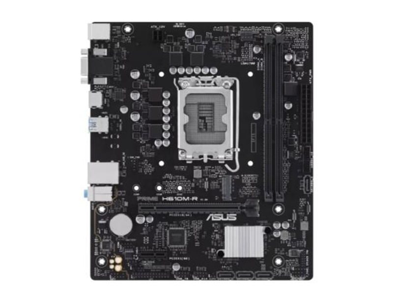ASUS PRIME H610M-R-SI (Socket 1700, mATX, 2xDDR5(96GB), DP/VGA/HDMI, 1xPCIe 4.0x16/1xPCIe 3.0, 1xLAN, 4xSATA 6Gb/s, 1xM.2, 2xUSB 3.2, 2xUSB 2.0, 2xPS/2)