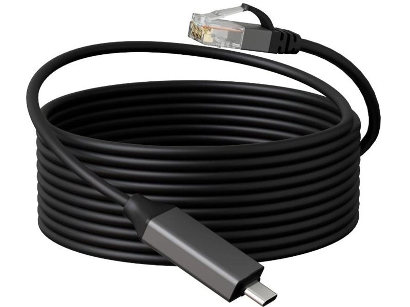 Кабель Buro BU-USB-C-LAN100-2m USB Type-C (m) RJ-45 (m) 2м черный (пакет)