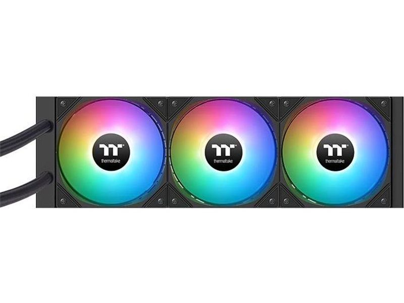 Система водяного охлаждения Thermaltake LA360-S ARGB Soc-AM5/AM4/1200/1700/1851 черный 4-pin 38.35dB Al LCD 360W Ret (CL-W462-PL12SW-A)