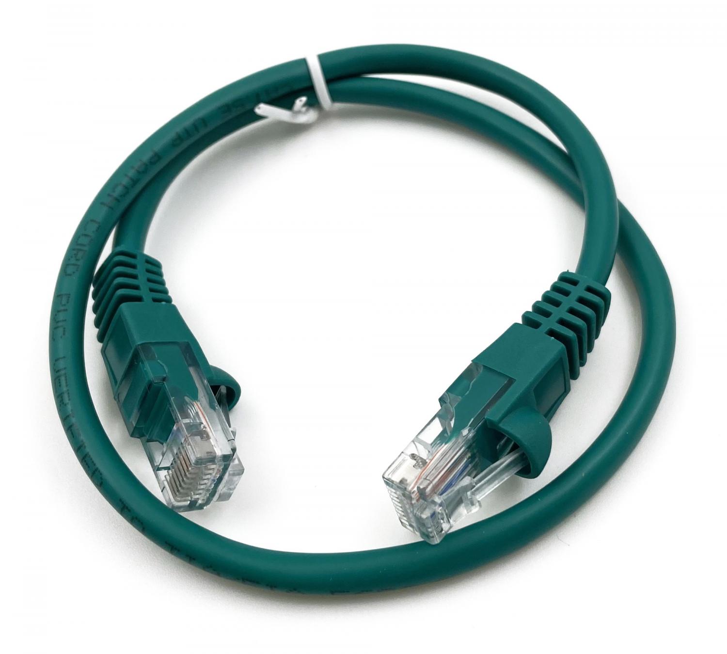 Патч-корд Buro UTP 4 пары cat.5E CCA molded 0.5м зеленый RJ-45 (m)-RJ-45 (m) (UTP-5E-0,5M-GR)