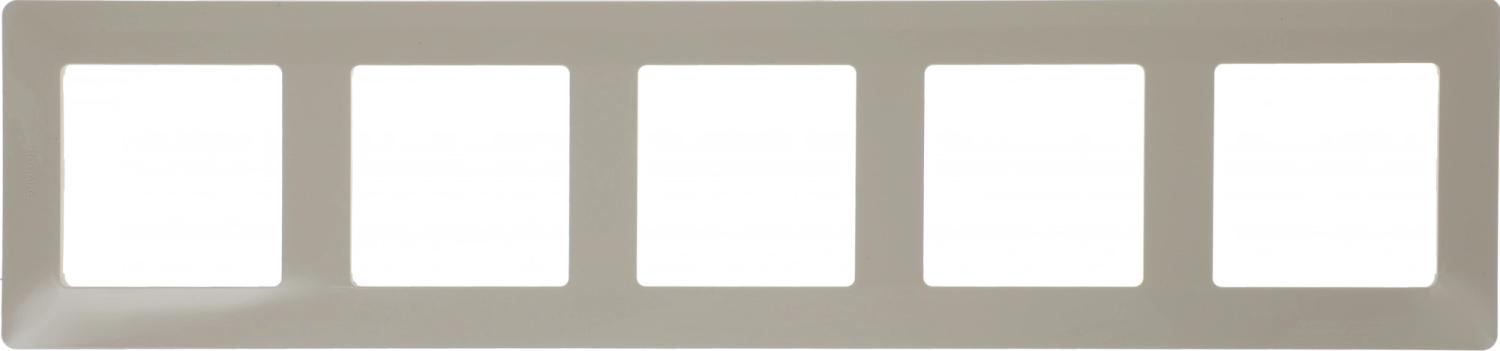 Рамка Legrand Valena Life 754045 накладная 5x горизонтальный монтаж поликарбонат слоновая кость