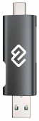 Устройство чтения карт памяти USB 2.0/Type C Digma CR-CU2520-G серый