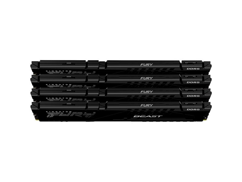 Память оперативная/ Kingston 128GB 5200MT/s DDR5 CL40 DIMM (Kit of 4) FURY Beast Black XMP