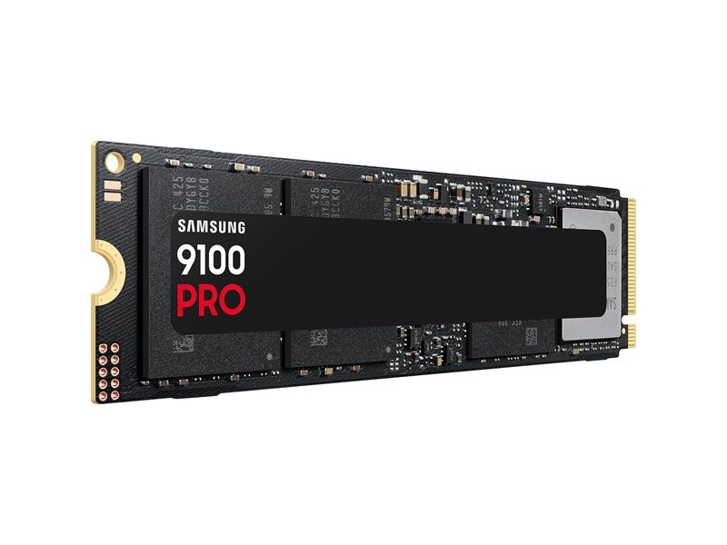 Твердотельный накопитель/ Samsung SSD 9100 PRO, 4000GB, M.2(22x80mm), NVMe 2.0, PCIe 5.0 x4, V-NAND TLC, R/W 14800/13400MB/s, IOPs 2 200 000/2 600 000, TBW 2400, DWPD 0.3 (12 мес.)