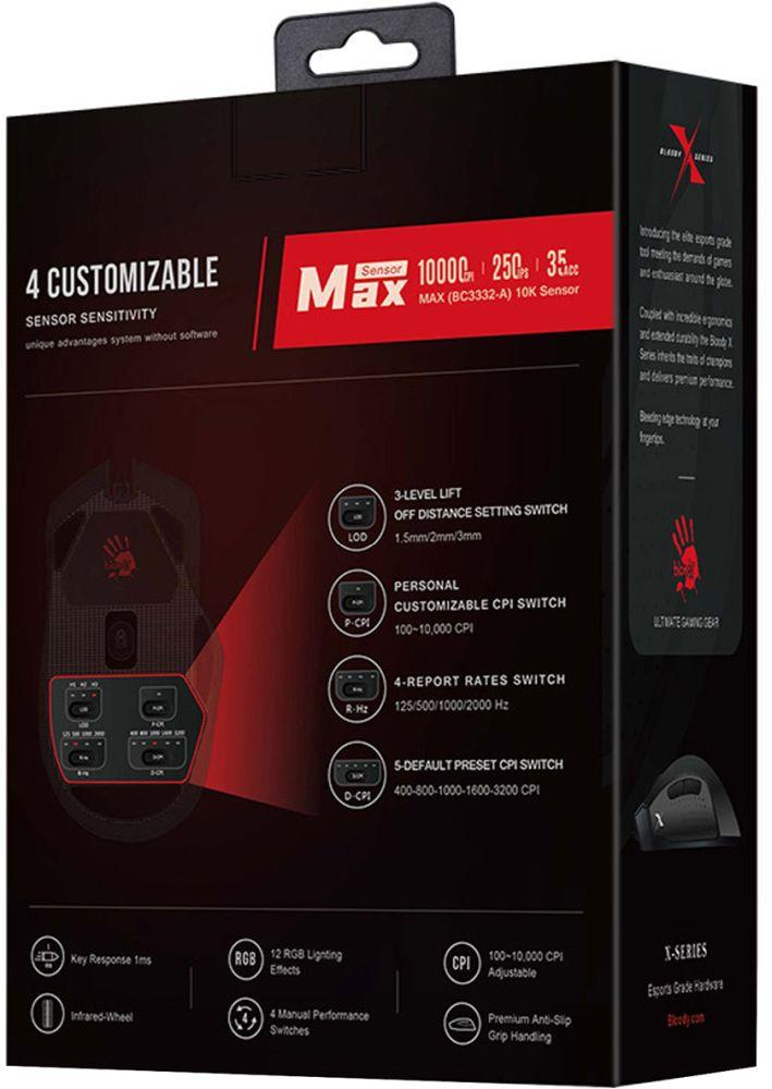 Мышь A4Tech Bloody X5 Pro черный оптическая 16000dpi USB 9but