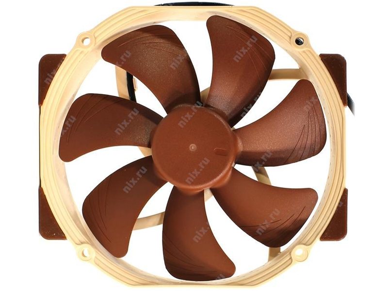 Кулер для корпуса/ Case Cooler Noctua NF-A15 PWM (140x150x25mm, 4-pin PWM, 67.98CFM, 19.2dBA, 1200RPM, Beige/Brown)