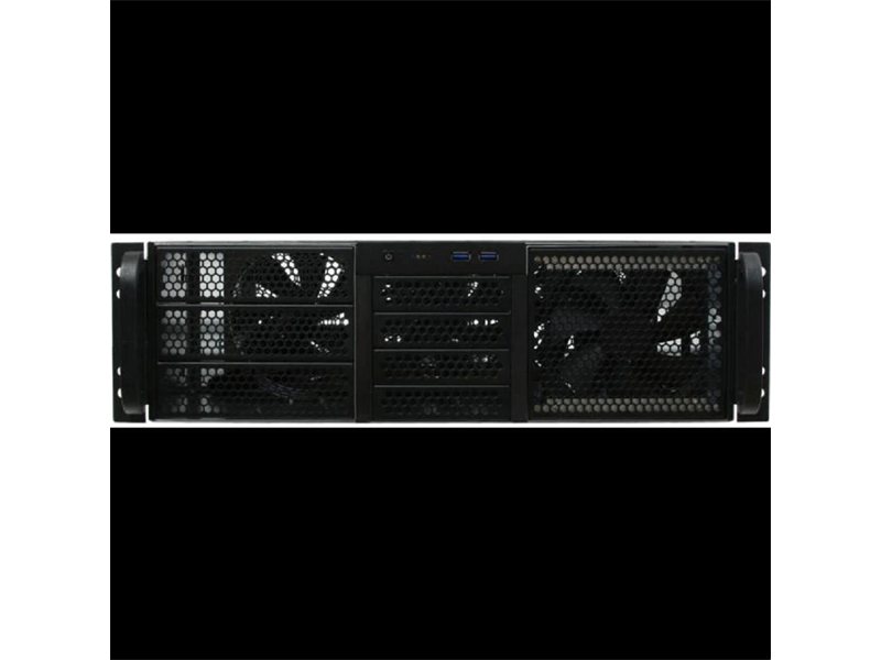 Procase RE306-D3H9-C-48 Корпус 3U server case,3x5.25+9HDD,черный,без блока питания,глубина 480мм,MB CEB 12"x10.5"