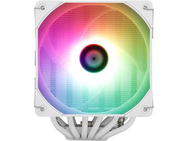 Кулер для процессора/ CPU Cooler Thermalright Peerless Assassin 120 White ARGB (4-pin PWM, 157mm, Ni/Cu, 6x6mm, ARGB, 2x120mm, 66.17CFM, 25.6dBA, 1550RPM, S: 1851, 1700, 1200, 115X, AM5, AM4, white)