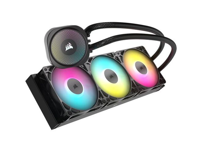 Система жидкостного охлаждения/ Water Cooling System Corsair NAUTILUS 360 ARGB (360mm, Black, ARGB/ Fans: 3x120mm, 72.8CFM, 36dBA, 1700RPM/ S: 1851, 1700, AM5, AM4)