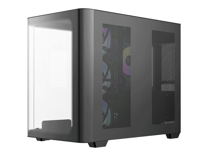Корпус ПК без блока питания/ Case Ocypus Iota C70 Curve BK ARGB, Midi-Tower, TG, 4x120mm ARGB, 2xUSB-A 3.0 + 1xUSB-C 3.1, ATX, mATX, mITX Black