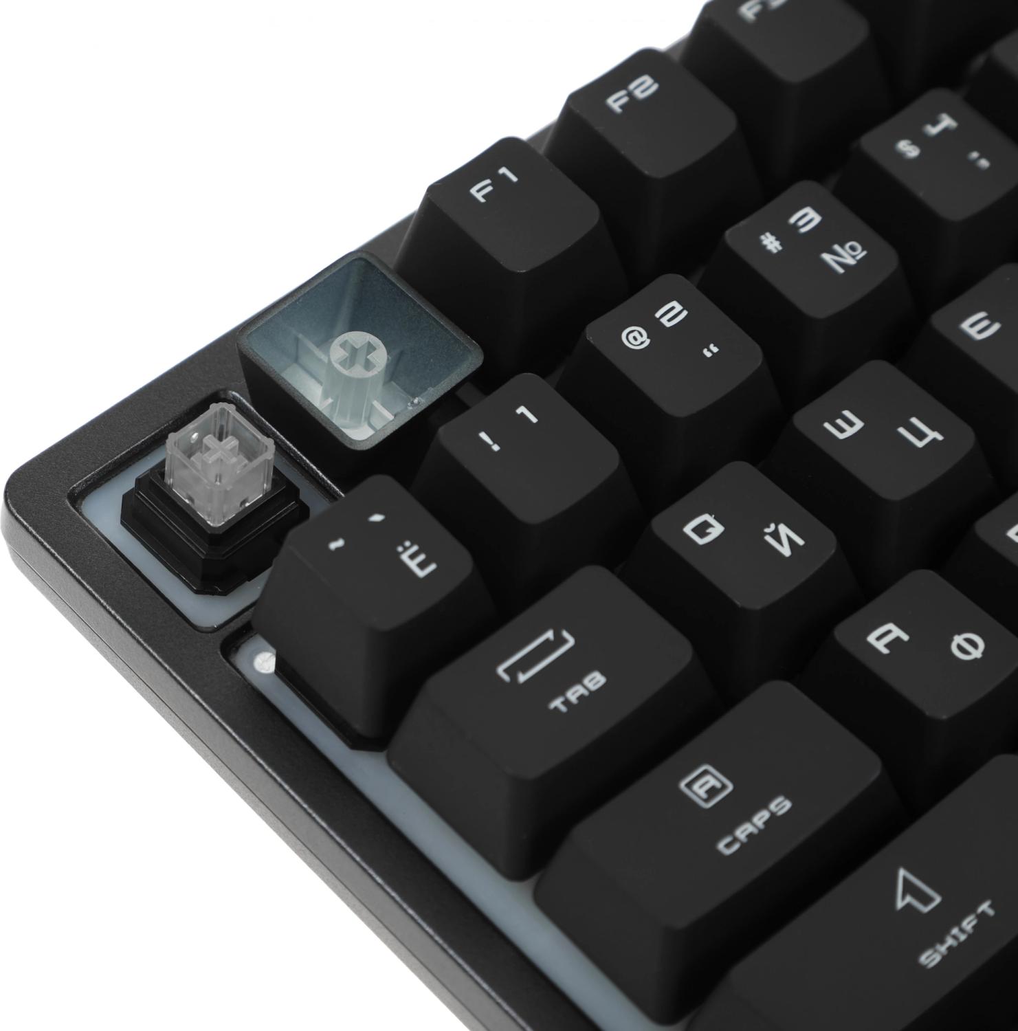 Клавиатура MSI GK30 RU черный USB Multimedia for gamer LED (подставка для запястий) (S11-04RU236-CLA) кабель 1.8м