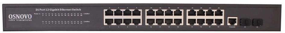 Коммутатор Osnovo SW-72402/L2 (L2) 2SFP управляемый