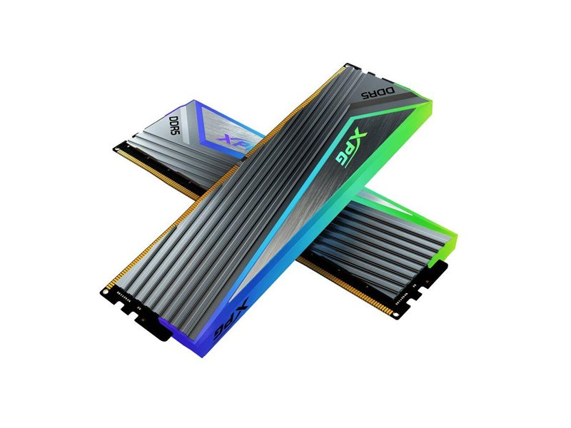 Память DDR5 2x16GB 6000MHz A-Data AX5U6000C3016G-DCCARGY XPG Caster RGB RTL Gaming PC5-48000 CL30 DIMM ECC 288-pin 1.35В kit single rank с радиатором Ret