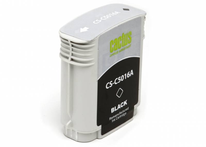 Картридж струйный Cactus CS-C5016A №84 черный (72мл) для HP DJ 10PS/20PS/30GP/50PS/90/120/130DE с чипом