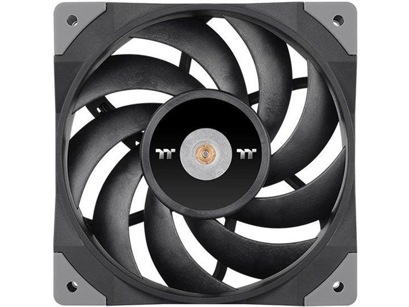 Вентилятор для корпуса Thermaltake Toughfan 12 120х120x25 черный 4-pin 22.3дБ (упак.:2шт) (CL-F082-PL12BL-A) Ret