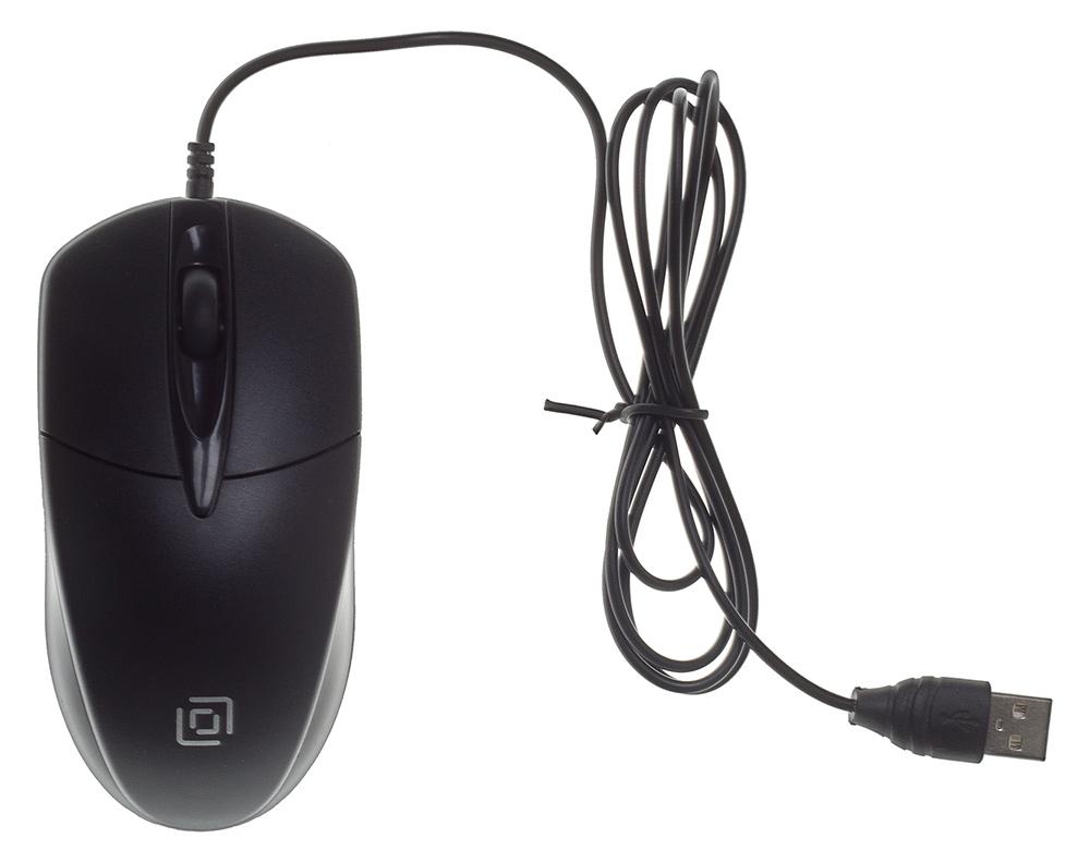Мышь Оклик 275M черный оптическая 1200dpi USB 3but (412841)