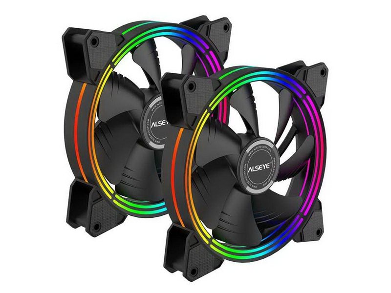Жидкостная система охлаждения ALSEYE H280 TDP 200W (при T воздуха 45 С)Universal Platfrom PWM Single 5colors+ LED 140mm*2 {6}