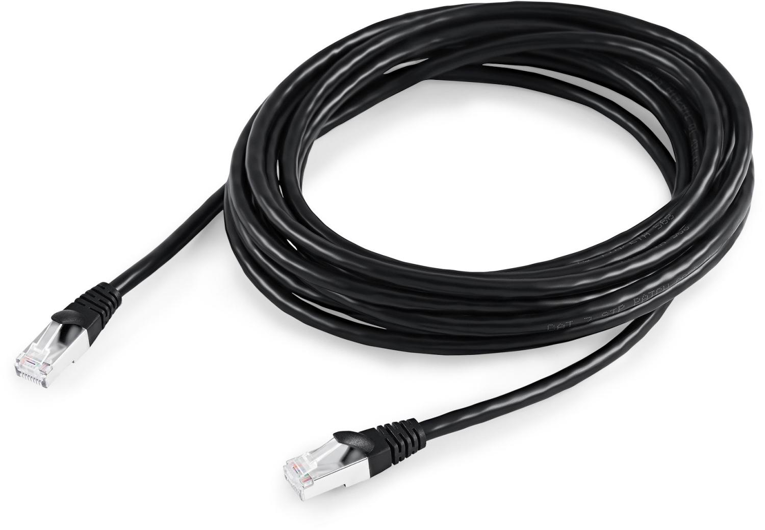 Патч-корд Buro BU-7-5M STP 4 пары cat.7 CCA molded 5м черный RJ-45 (m)-RJ-45 (m)
