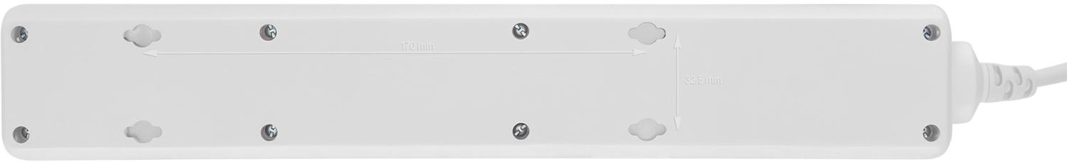 Сетевой фильтр Buro 600SH-1.8-W 1.8м (6 розеток) белый (коробка)