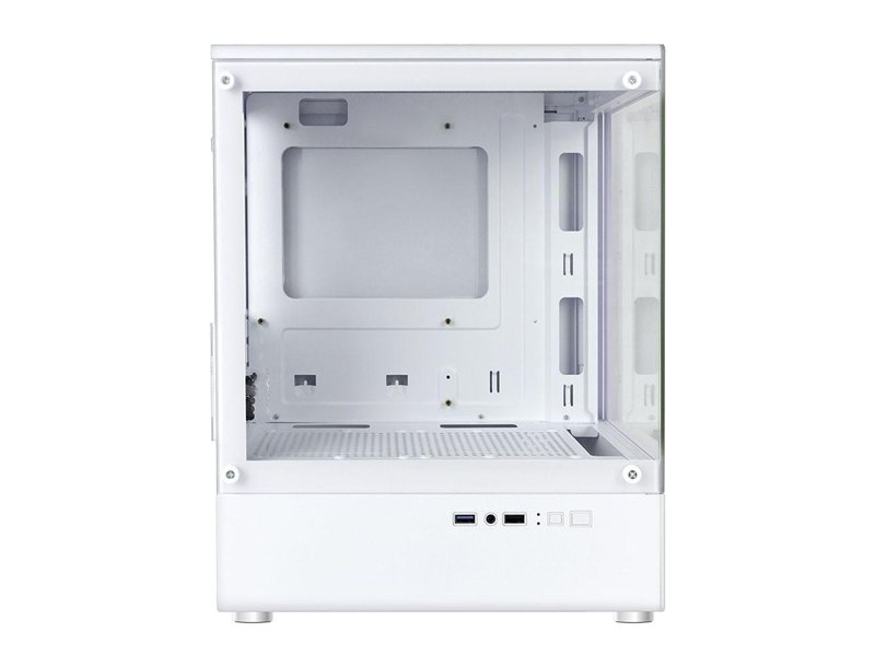 Корпус Ginzzu RX450D mATX жк. дисплей (Белый)