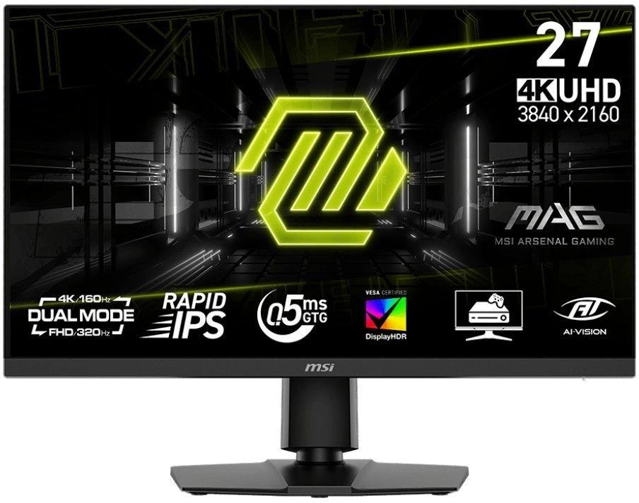 Монитор MSI 27" Mag 272URDF E16 черный IPS LED 16:9 HDMI матовая HAS Piv 1000:1 400cd 178гр/178гр 3840x2160 160Hz DP 4K USB 7.4кг