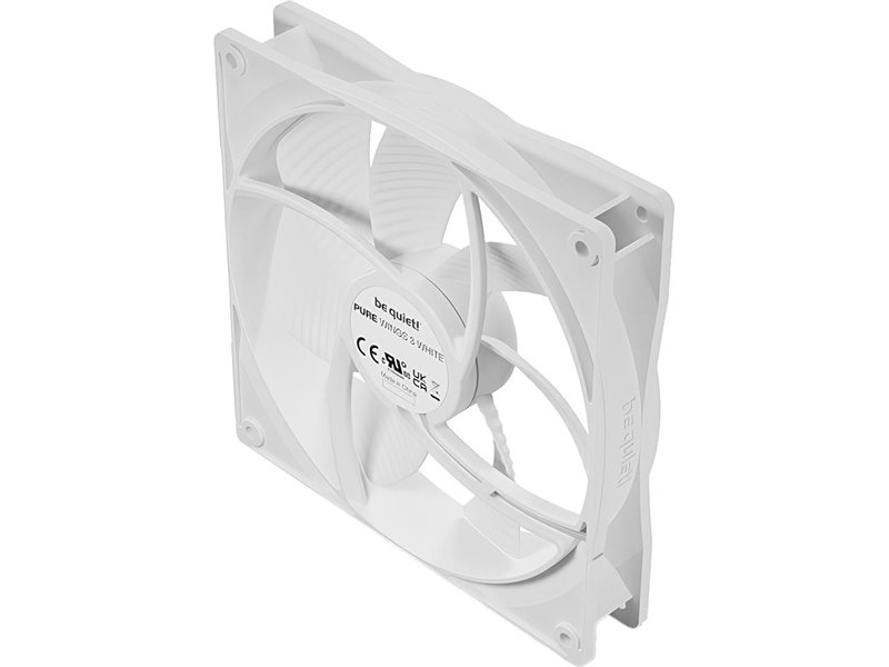 Кулер для корпуса/ Case Cooler be quiet! PURE WINGS 3 140mm PWM White (140x140x25mm, 4-pin PWM, 57.4CFM, 21.9dBA, 1200RPM, White)