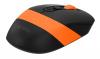 Мышь A4Tech Fstyler FG10S черный/оранжевый оптическая 2000dpi silent беспров. USB для ноутбука 4but (FG10S ORANGE)