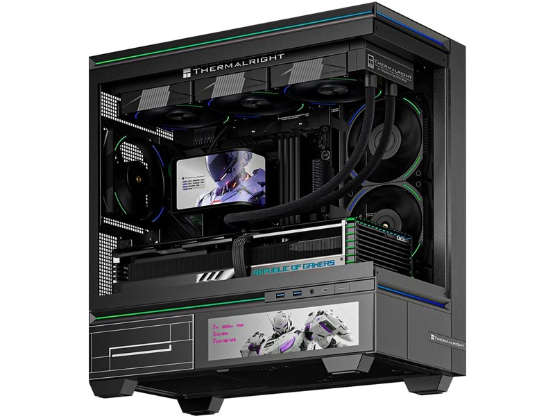Система водяного охлаждения Thermalright Wonder Vision 360 Turbo ARGB Soc-AM5/AM4/1200/1700/1851 черный 4-pin 44.7dB Al LCD Ret (W-VISION-TURBO-360-BL-ARGB)