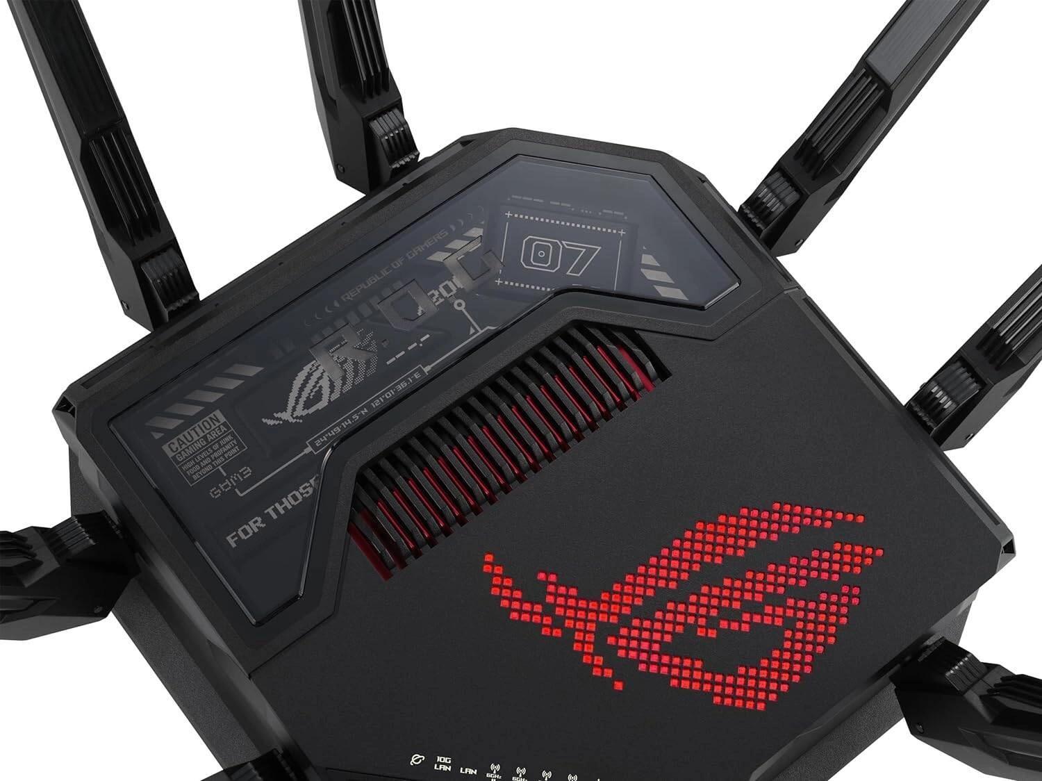 Роутер беспроводной Asus GT-BE98 BE25000 100/1000/2500/10000BASE-T черный