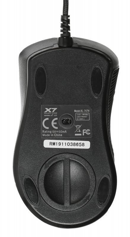 Мышь A4Tech Oscar Editor XL-747H коричневый/рисунок лазерная 3600dpi USB 6but (XL-747H (BROWN SPIDER))