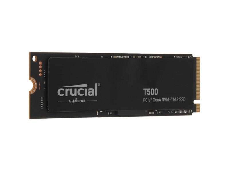 Твердотельный накопитель SSD Crucial M.2 2280 500GB Crucial T500 Client SSD CT500T500SSD8 PCIe Gen4x4 with NVMe, 7200/5700, TLC, 300TBW
