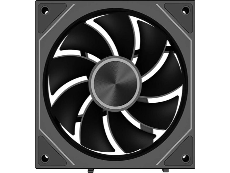 Кулер для корпуса/ Case Cooler PCCooler F3 X120R ARGB BK Reverse (120x120x25mm, 4-pin PWM, ARGB, 54CFM, 28.4dBA, 1800RPM, Black)