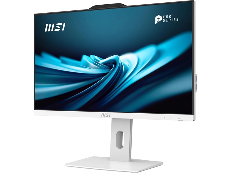 Моноблок MSI Pro AP242P 14M-1214RU 23.8" Full HD i5 14400 (2.5) 16Gb SSD512Gb UHDG 730 Windows 11 Pro GbitEth WiFi BT 120W клавиатура мышь Cam белый 1920x1080