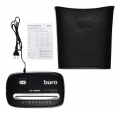 Шредер Buro Home BU-S050C черный (секр.P-3) фрагменты 5лист. 13лтр. скрепки скобы пл.карты