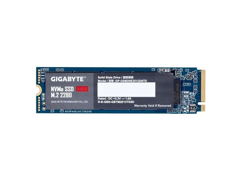 Твердотельный накопитель Gigabyte M.2 2280 512GB PCI-Express 3.0 x4, NVMe 1.3