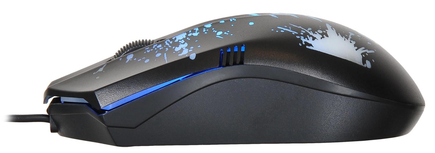 Мышь Оклик 399M STIGMA черный оптическая 1200dpi USB для ноутбука 3but (1175321)
