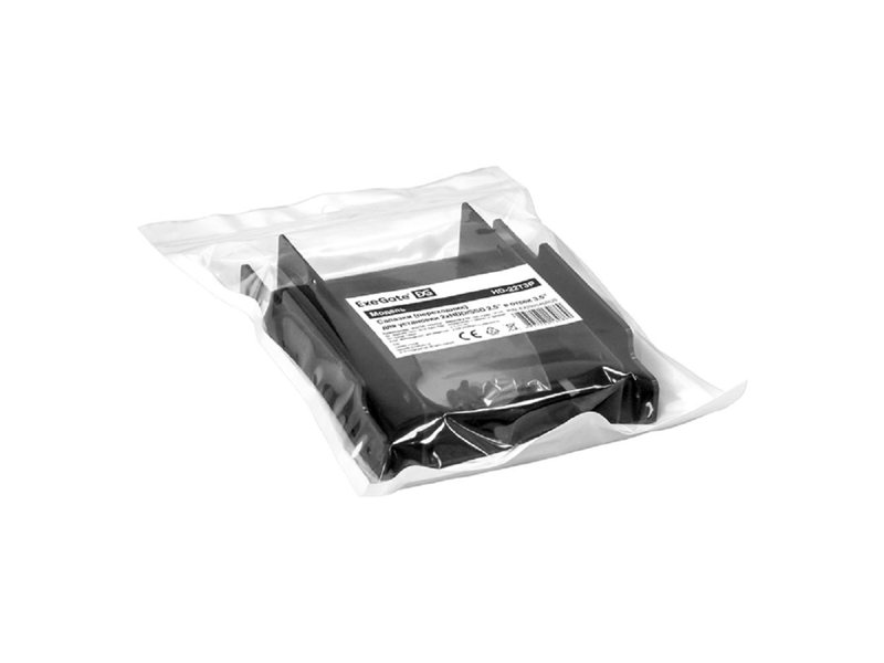 Exegate EX292545RUS Салазки (переходник) ExeGate HD-22T3P пластиковые для установки 2xHDD/SSD 2.5" в отсек 3.5"