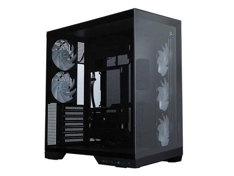 корпус ZALMAN D50, ATX, BLACK, WINDOW, 1xCombo (2.5'' or 3.5''), 2x2.5'', 2x3.5'', 1xUSB TYPE-C, 2xUSB3.0, SIDE 3x120 ARGB, REAR 2x120 ARGB